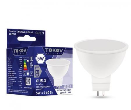 TOKOV ELECTRIC TKE-MR16-GU5.3-5-4K