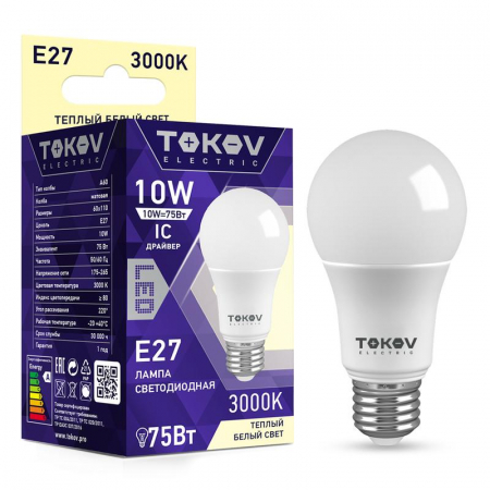 TOKOV ELECTRIC TKE-A60-E27-10-3K